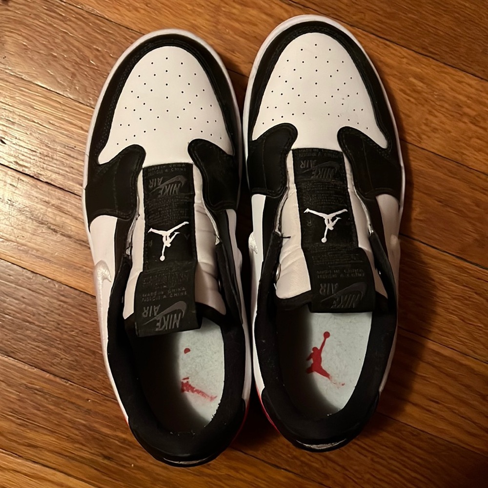 air jordan’s 1 low slip black toe women’s sneakers